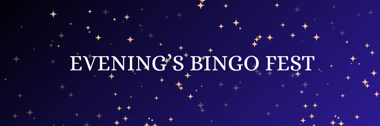 Evening's bingo fest banner