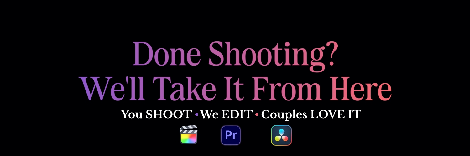 Pixel Bliss Edits | Wedding Post Production Studio banner