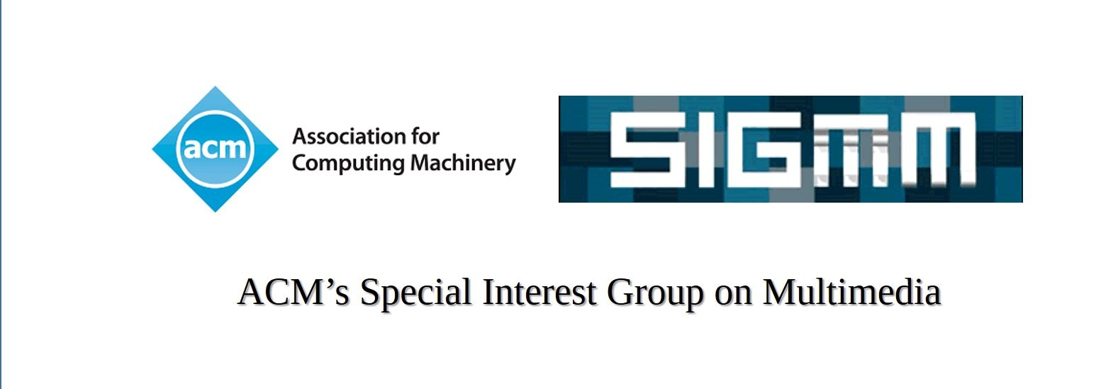 ACM SIGMM banner