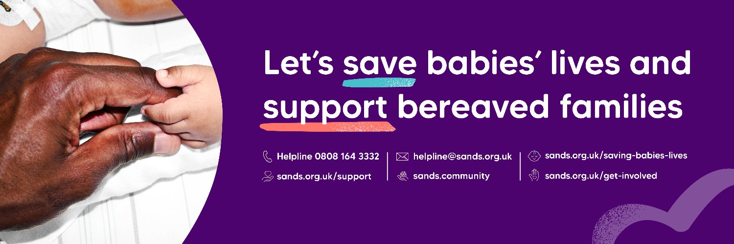 Sands - baby loss charity 💜🧡 banner