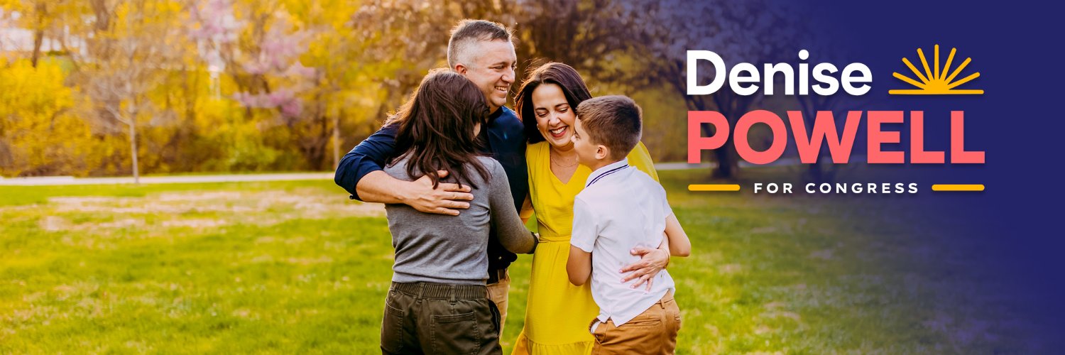 Denise Powell for Congress banner