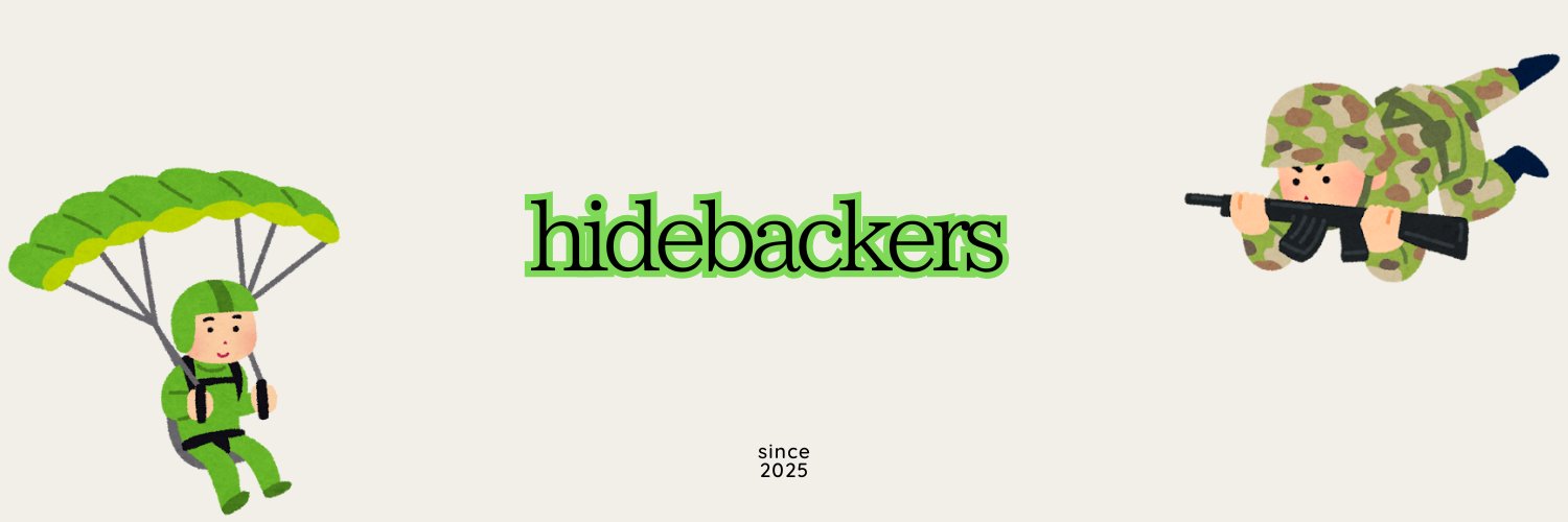 hidebackers's profile banner image