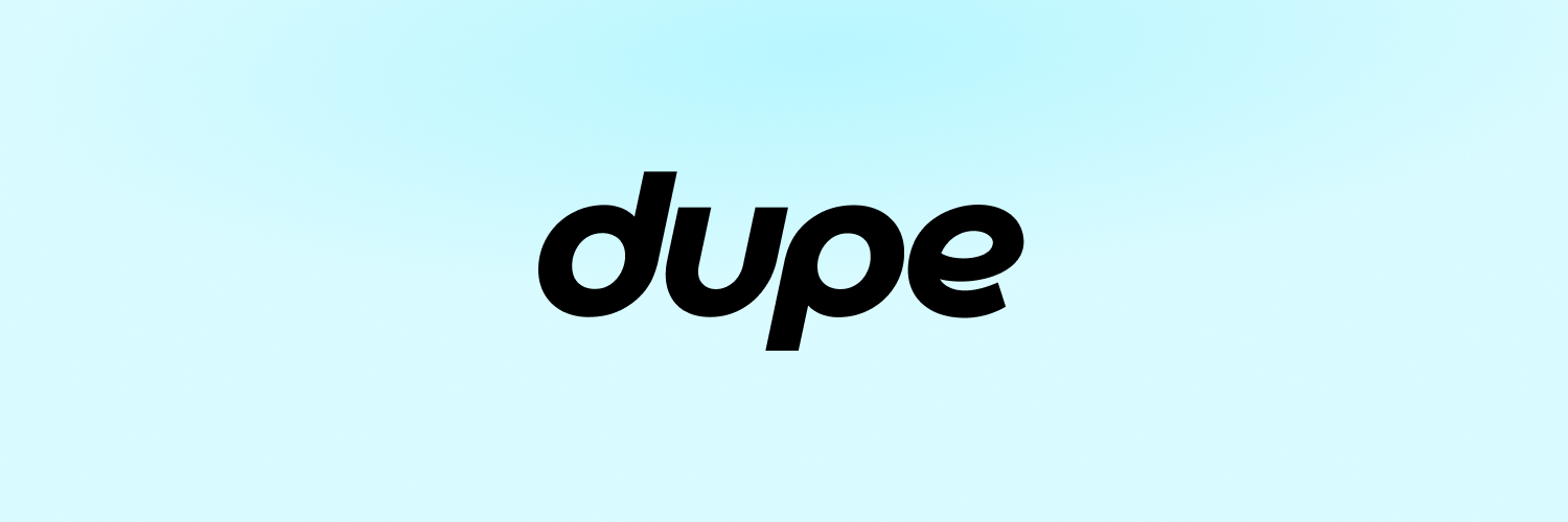 Dupe.com banner