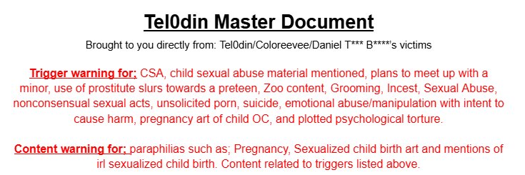 Tel0din the groomer banner