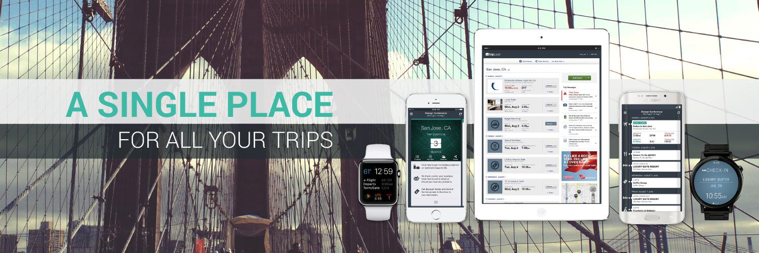 TripCase's profile banner image