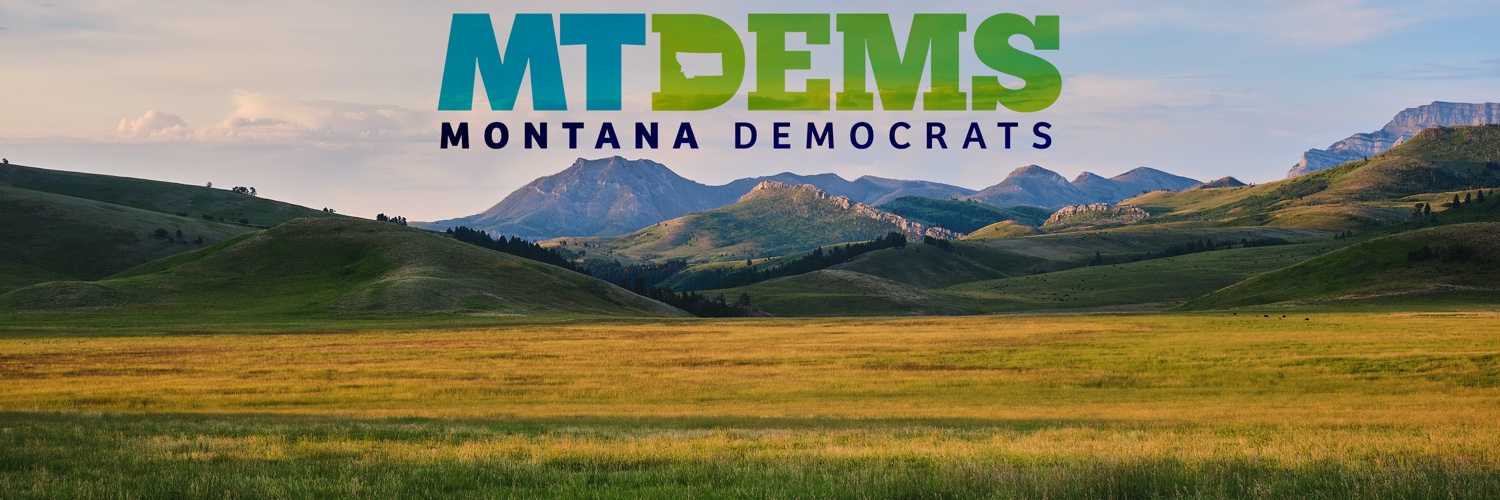 Montana Democratic Party's banner