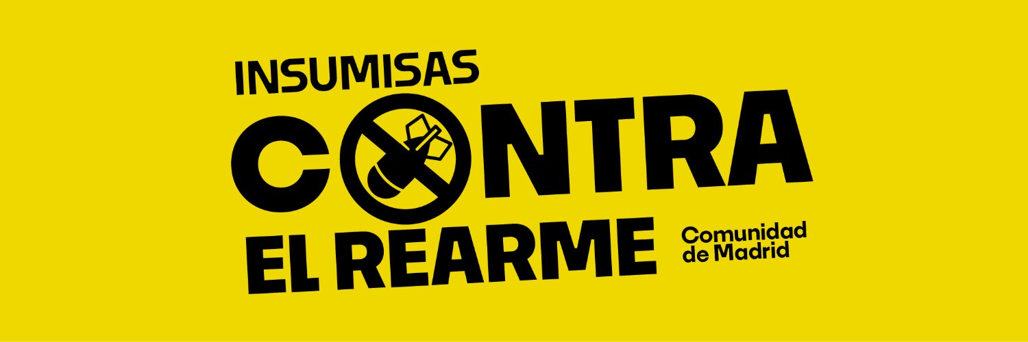 Insumisas Contra el Rearme banner