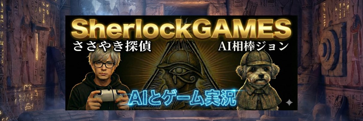 Sherlock GAMES AIとゲーム実況 banner