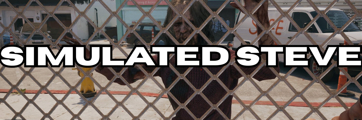 Simulated Steve banner