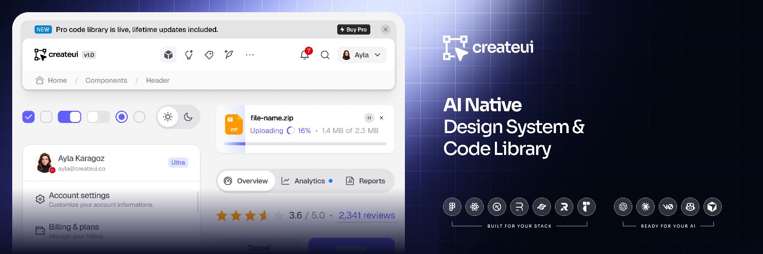 Create UI - Design System banner