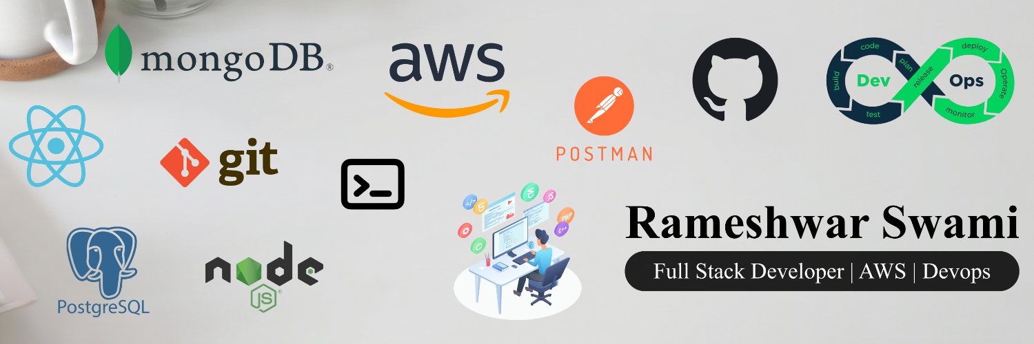 heyRameshwar's profile banner image
