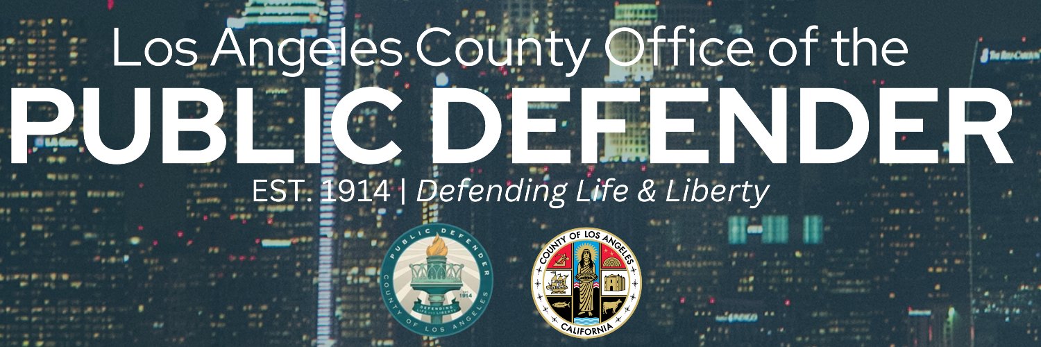LA County Public Defender's Office banner