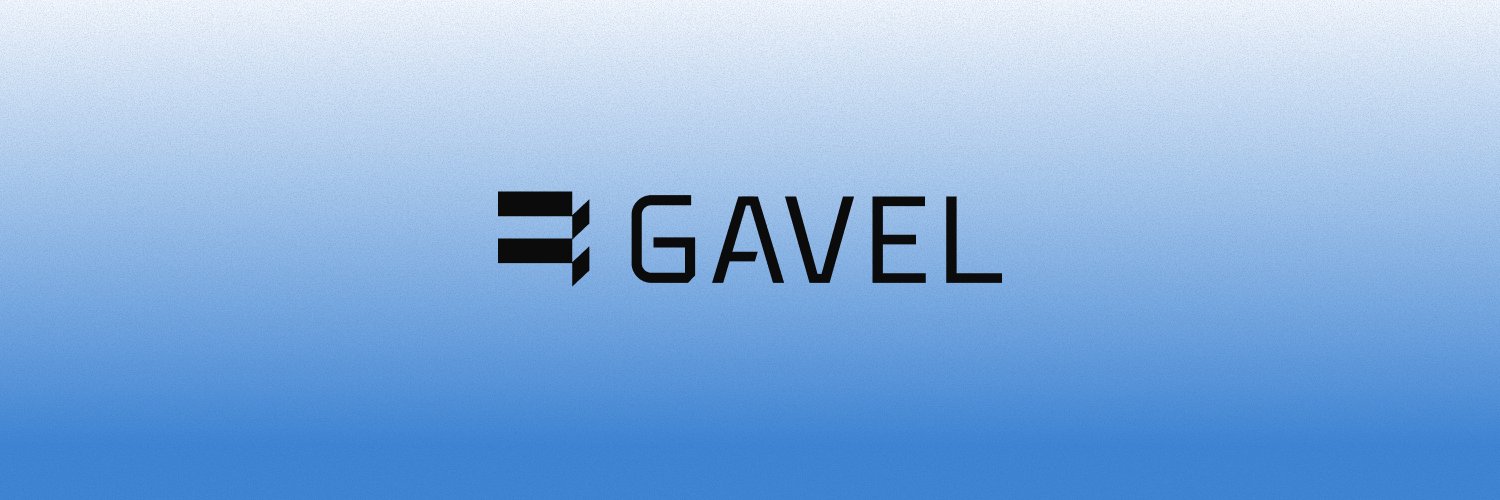 Gavel's banner