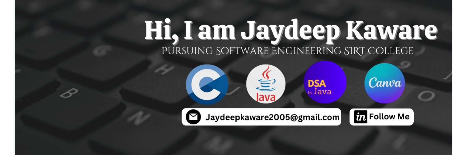 JaydeepKaware's profile banner image