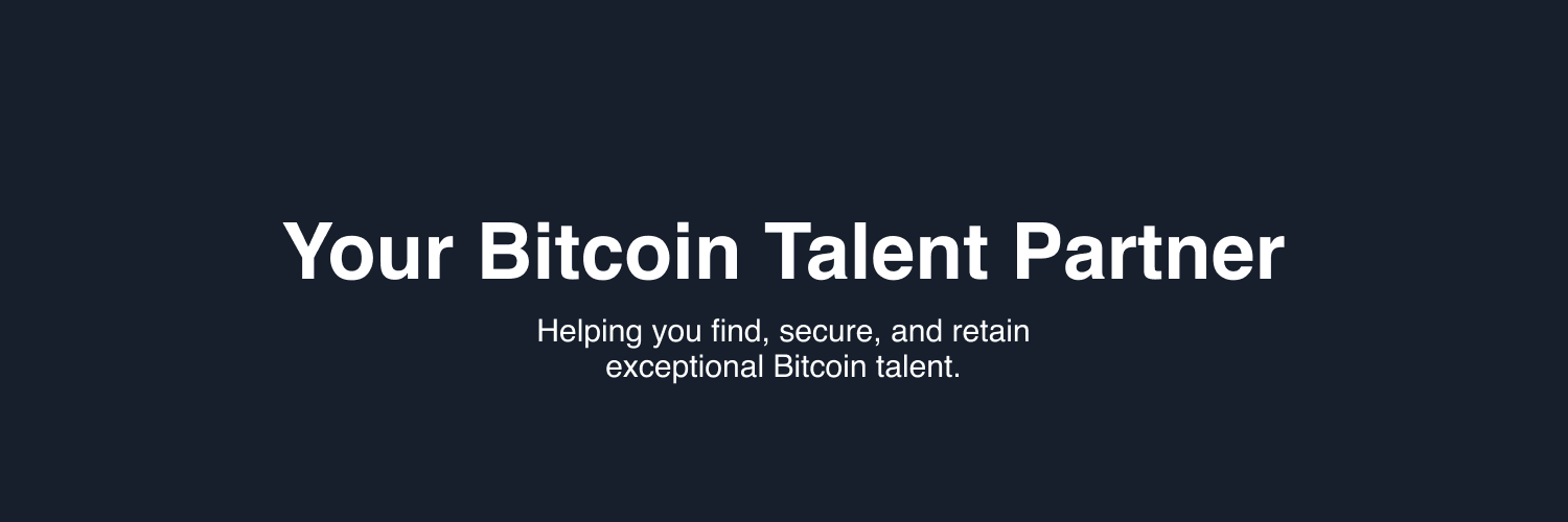 Bitcoiner Talent banner