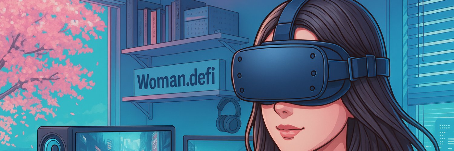 woman defi banner