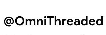 Omnithreaded's profile banner image