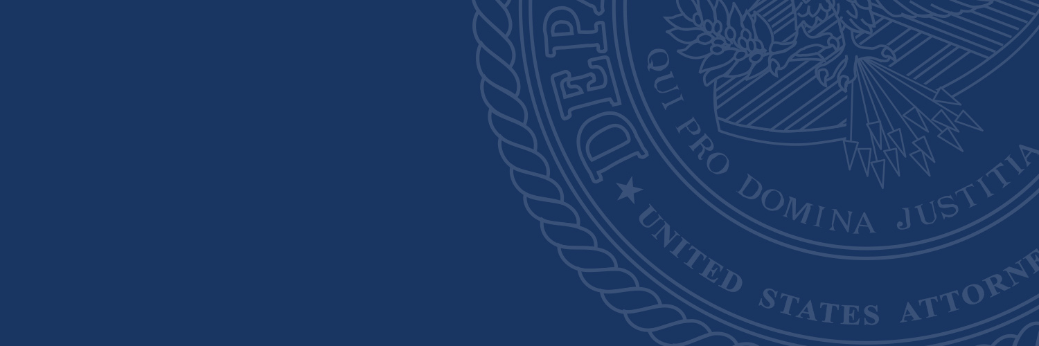 US Attorney Pirro's banner