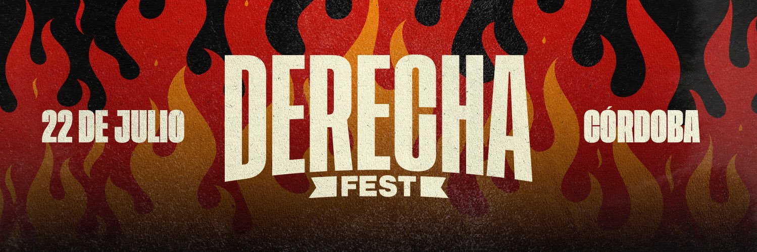 Derecha Fest's banner