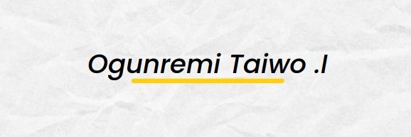 Ogunremi Taiwo's banner