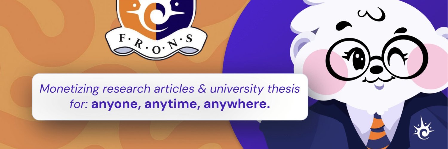 Frons 🆔: Monetizing your Research | Cypherpunk banner