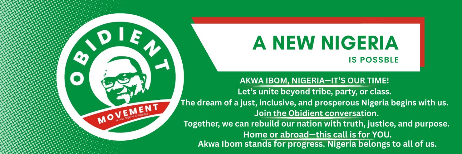 Official Obidient Movement Akwa Ibom State's banner
