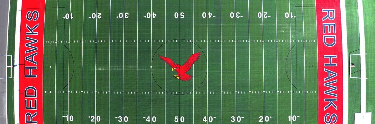 Red Hawk Football banner