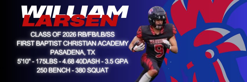 William Larsen banner