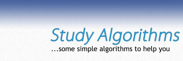 StudyAlgorithms Profile Banner