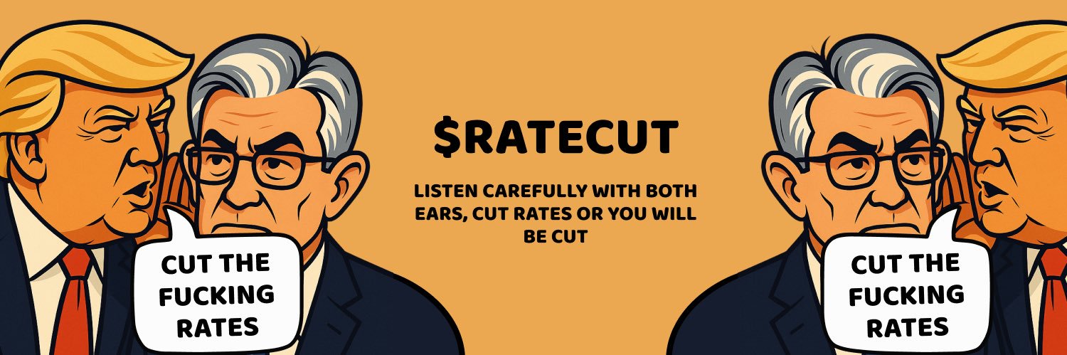 Cut The Fucking Rates $RATECUT banner
