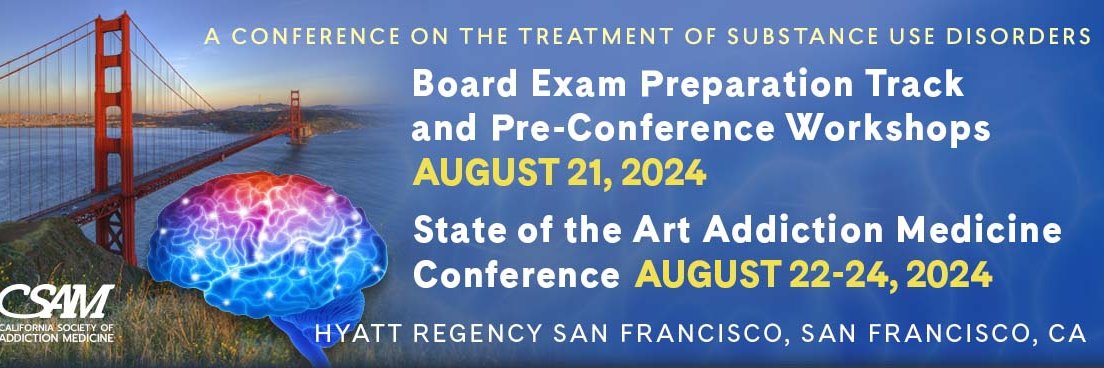 CSAM - California Society of Addiction Medicine banner