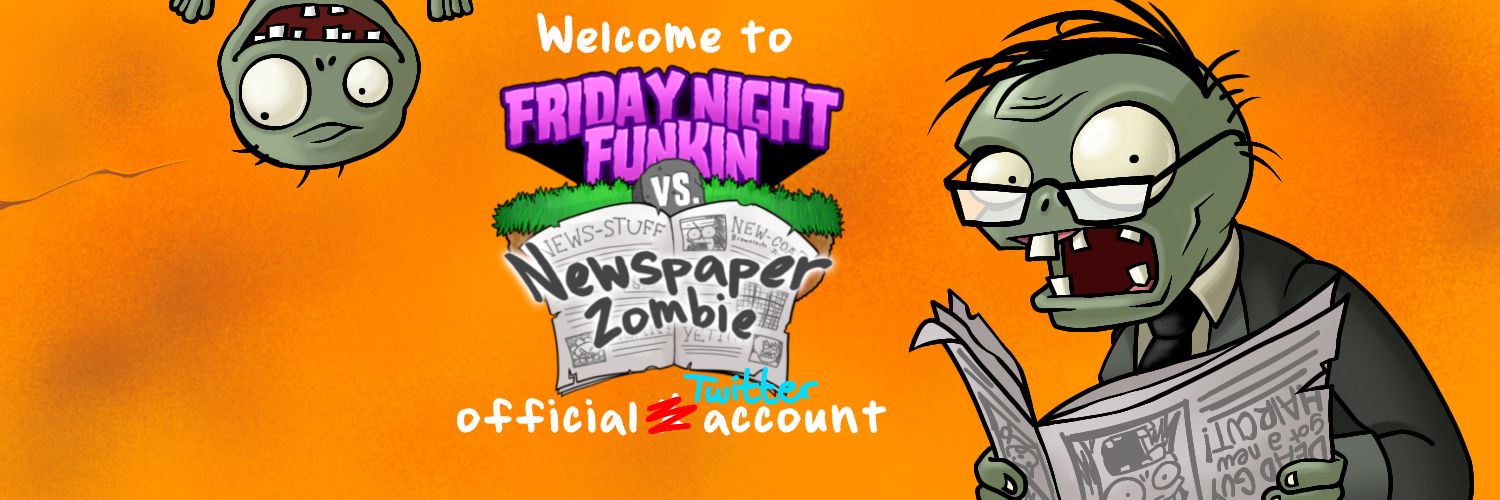 FNF VS. Newspaper Zombie MOD's banner