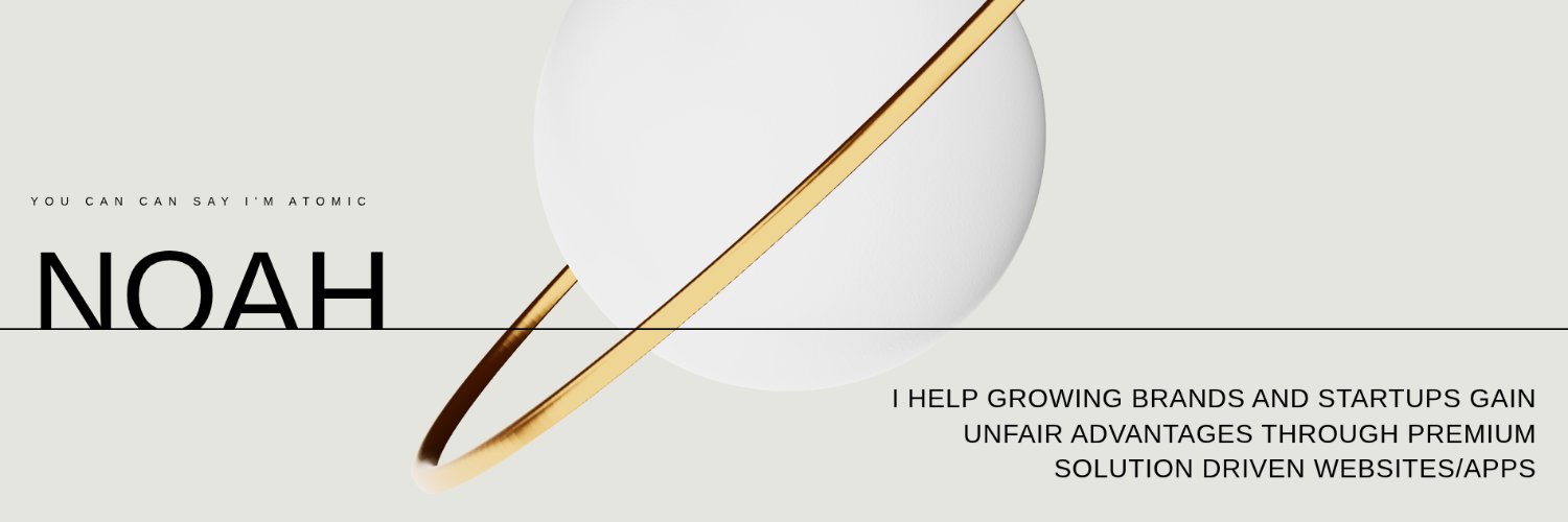 Noah ( Front-End dev) banner
