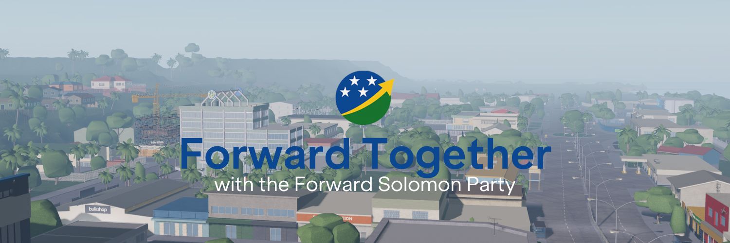 Forward Solomon Party banner