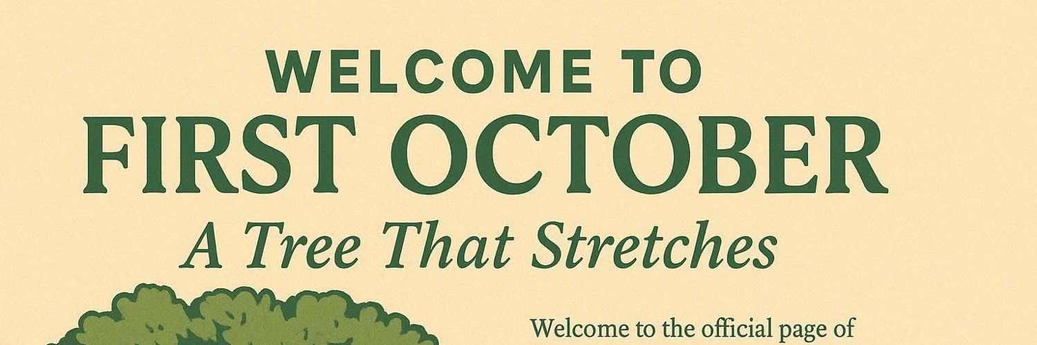 First October banner