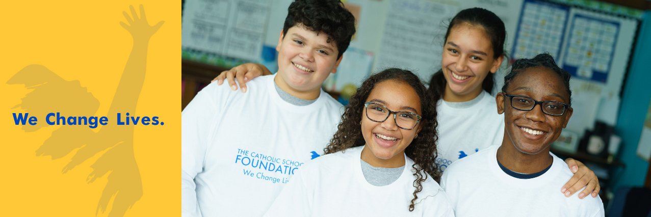 Catholic Schools Foundation's banner