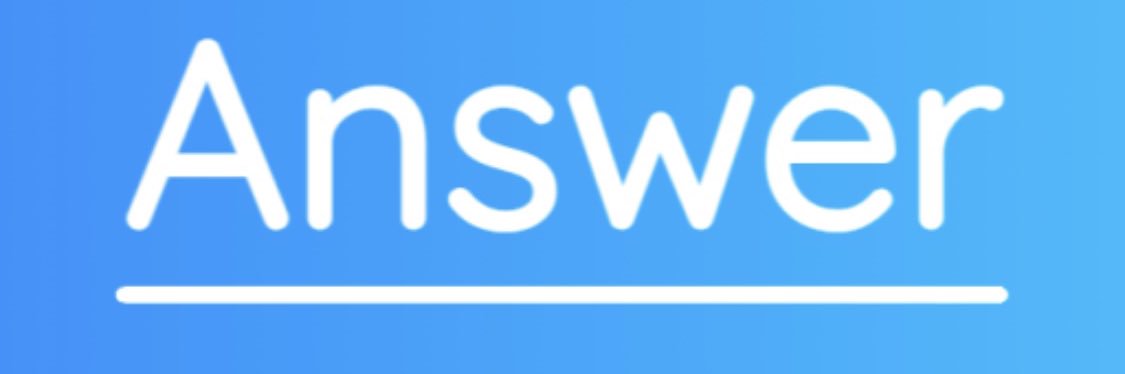 The Answer banner