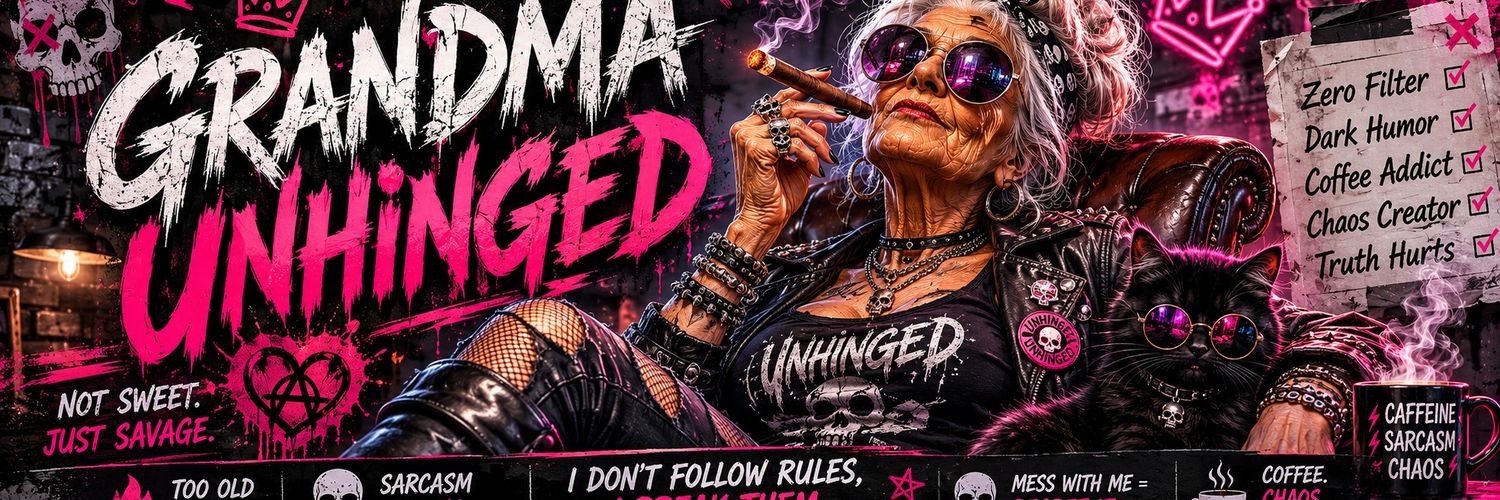 Grandma Unhinged banner
