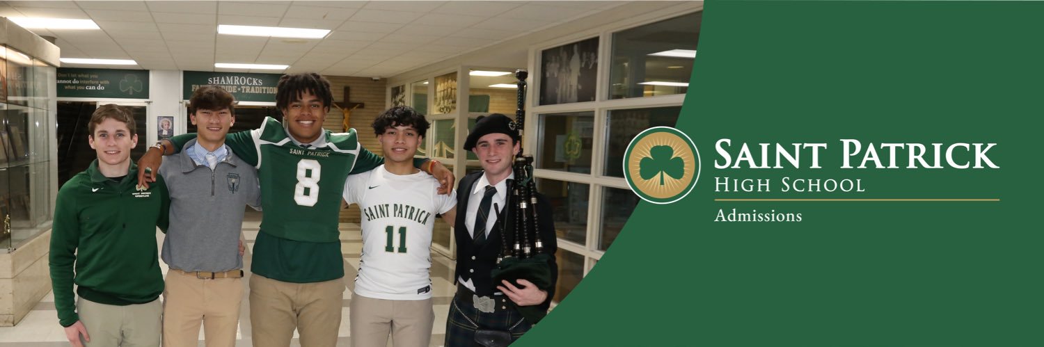 Saint Patrick High School Admissions ☘️ banner