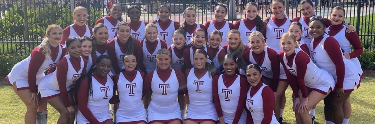 Temple Cheer banner