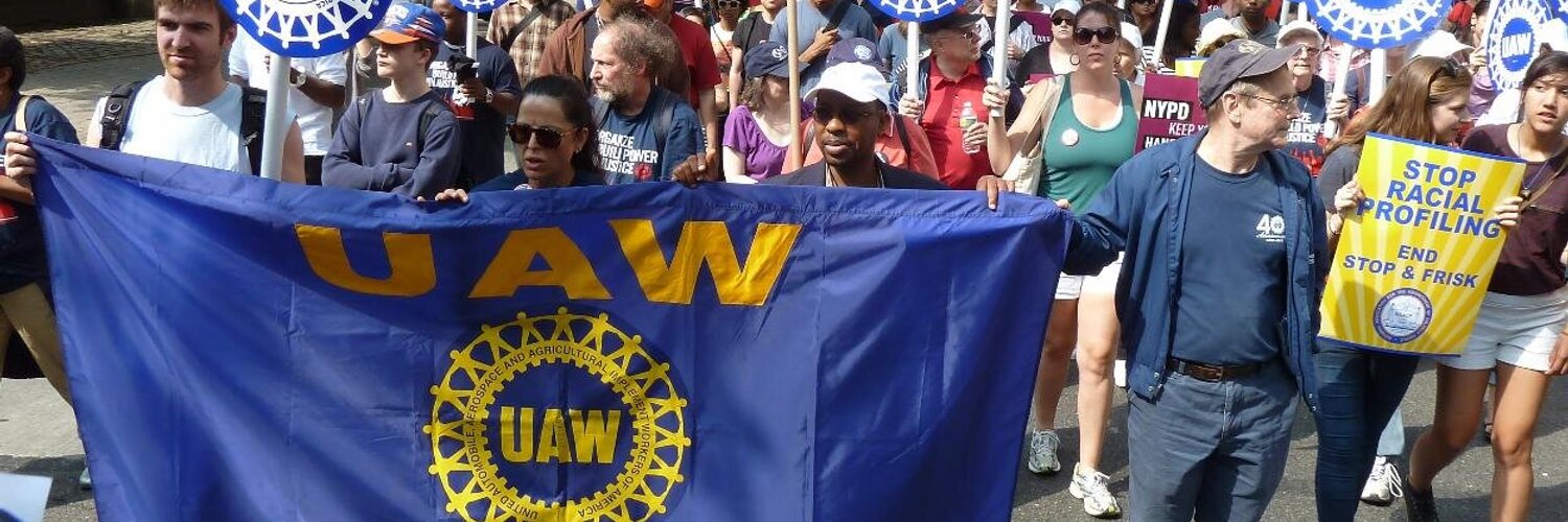 UAW Region 9A's banner