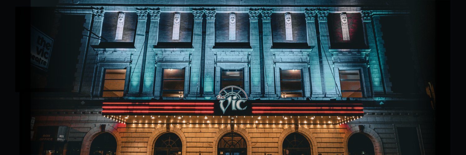 The Vic Theatre's banner