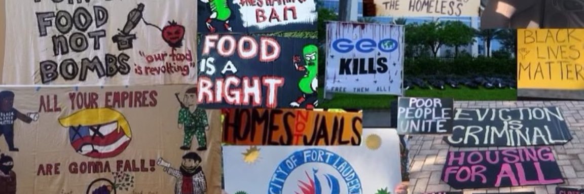 Ft. Lauderdale Food Not Bombs banner