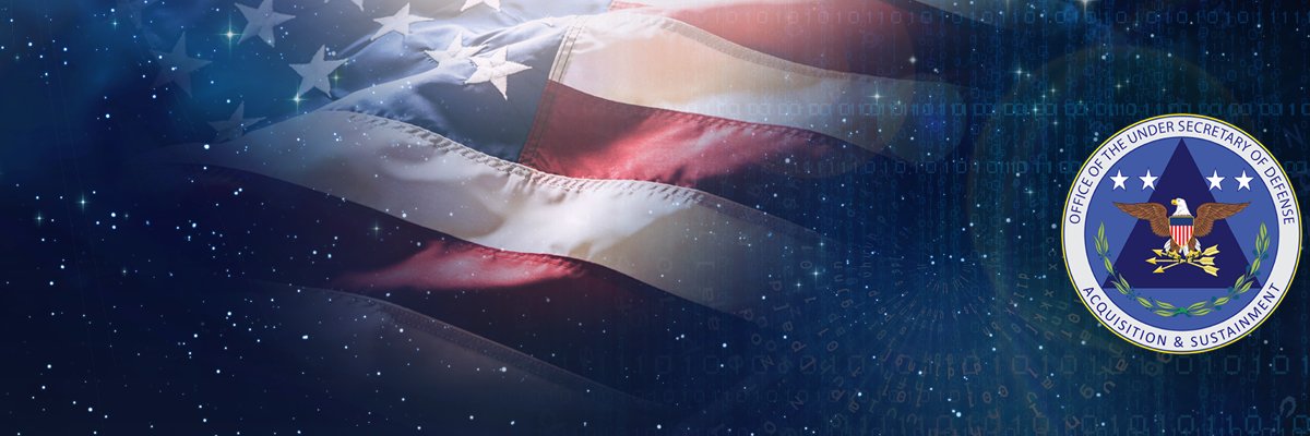 Under Secretary of Defense Michael Duffey's banner