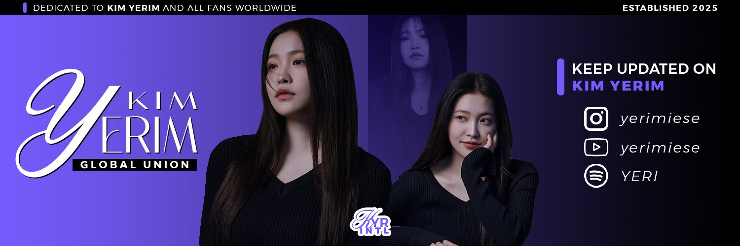 KIM YERIM Global Union's banner