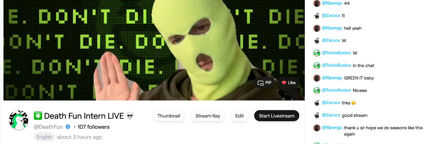 Death Fun Intern's banner