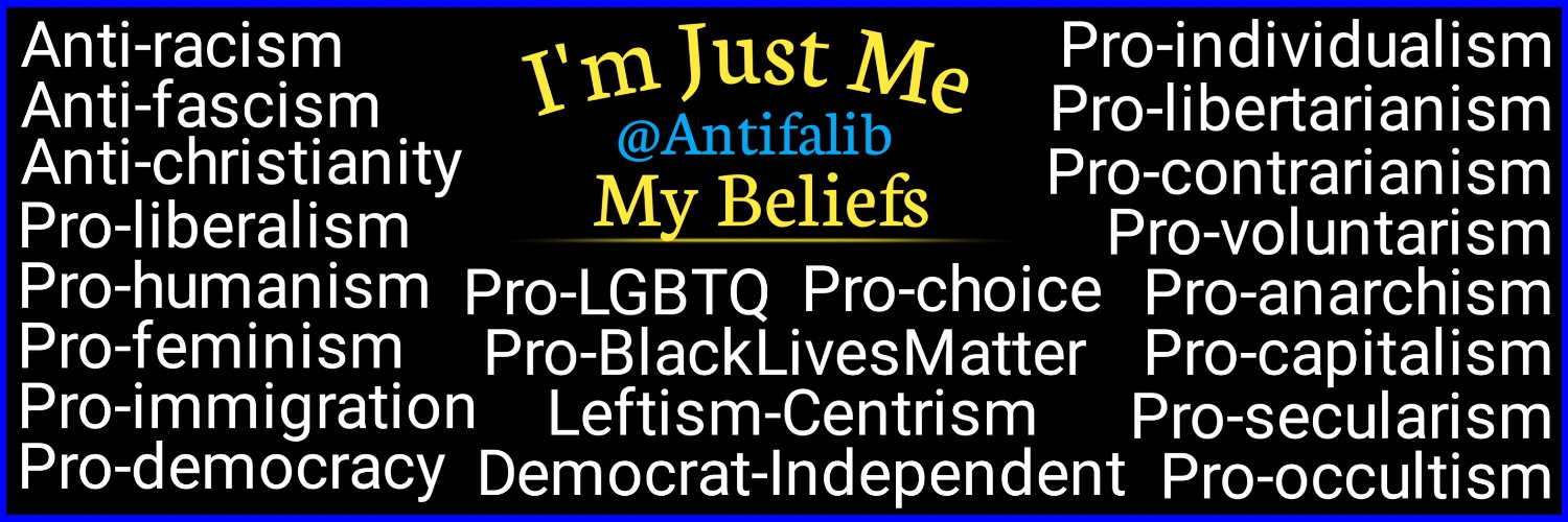 Antifa 𖤐💙𖤐 banner