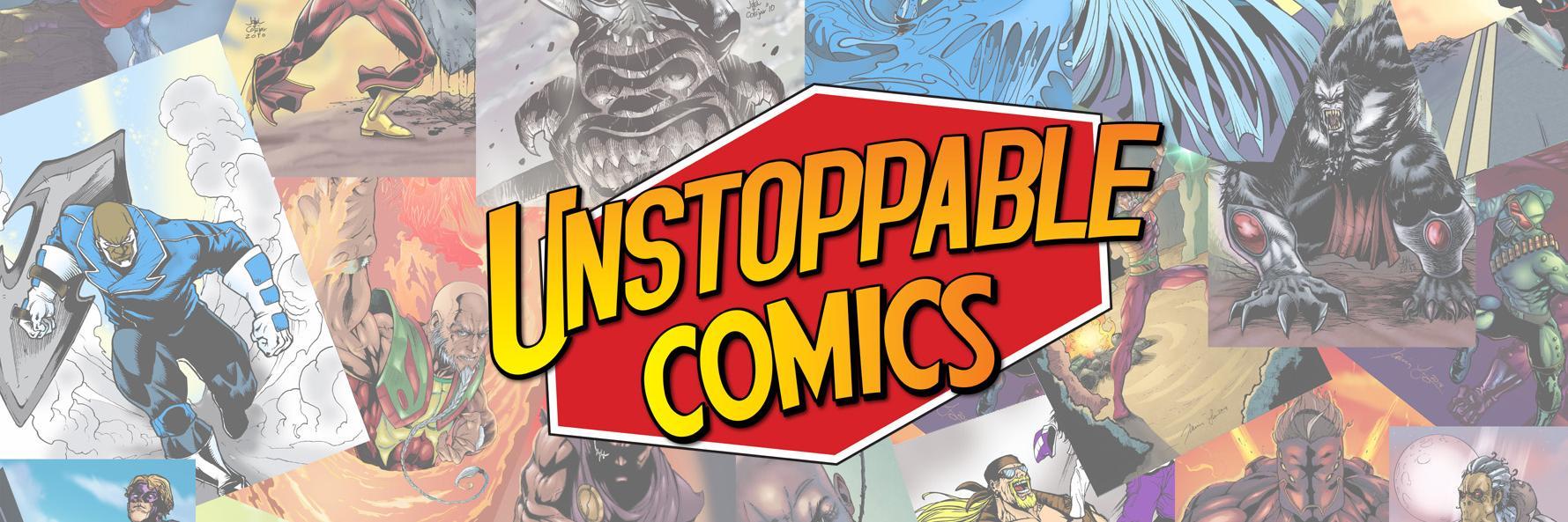 Unstoppable Comics banner