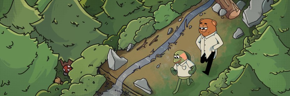 Bears and Salmon's banner