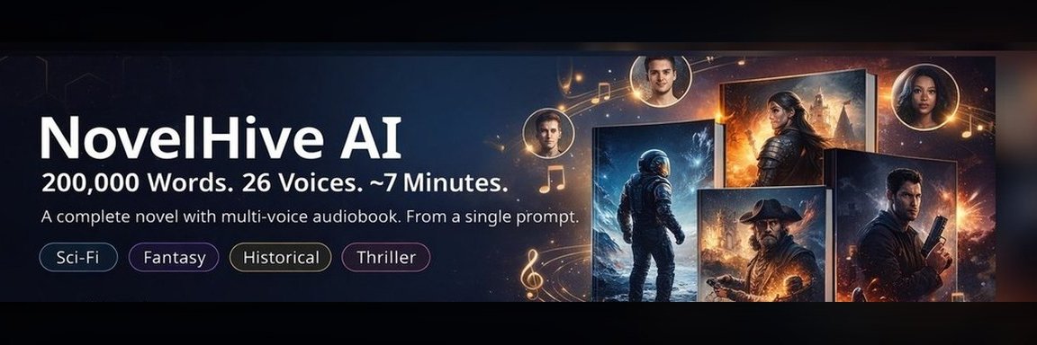 NovelHive AI banner